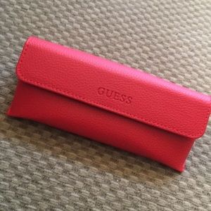 Red Guess Glasses / Sunglasses Case EUC